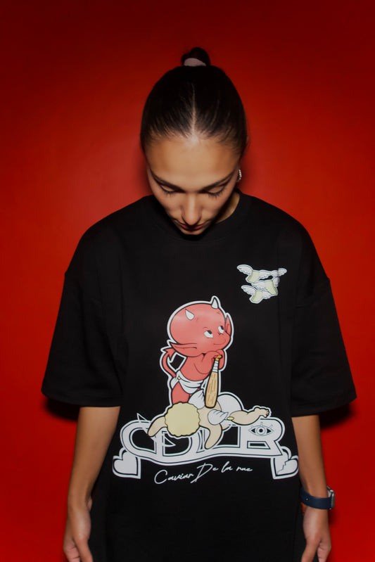 PRIORITIES BLACK TEE